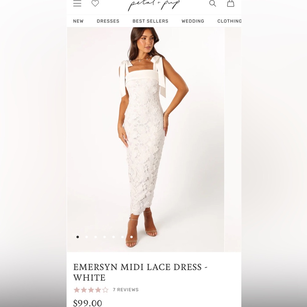 Petal and pup Emersyn midi lace dress! In perfect condition